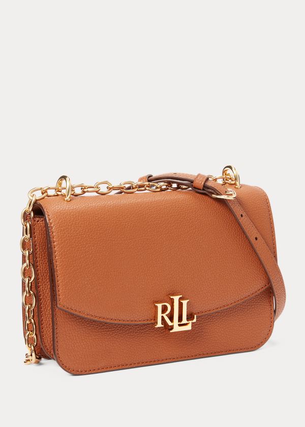 Ralph Lauren Medium Læder Crossbody Taske Dame Danmark (LUKOF1923)